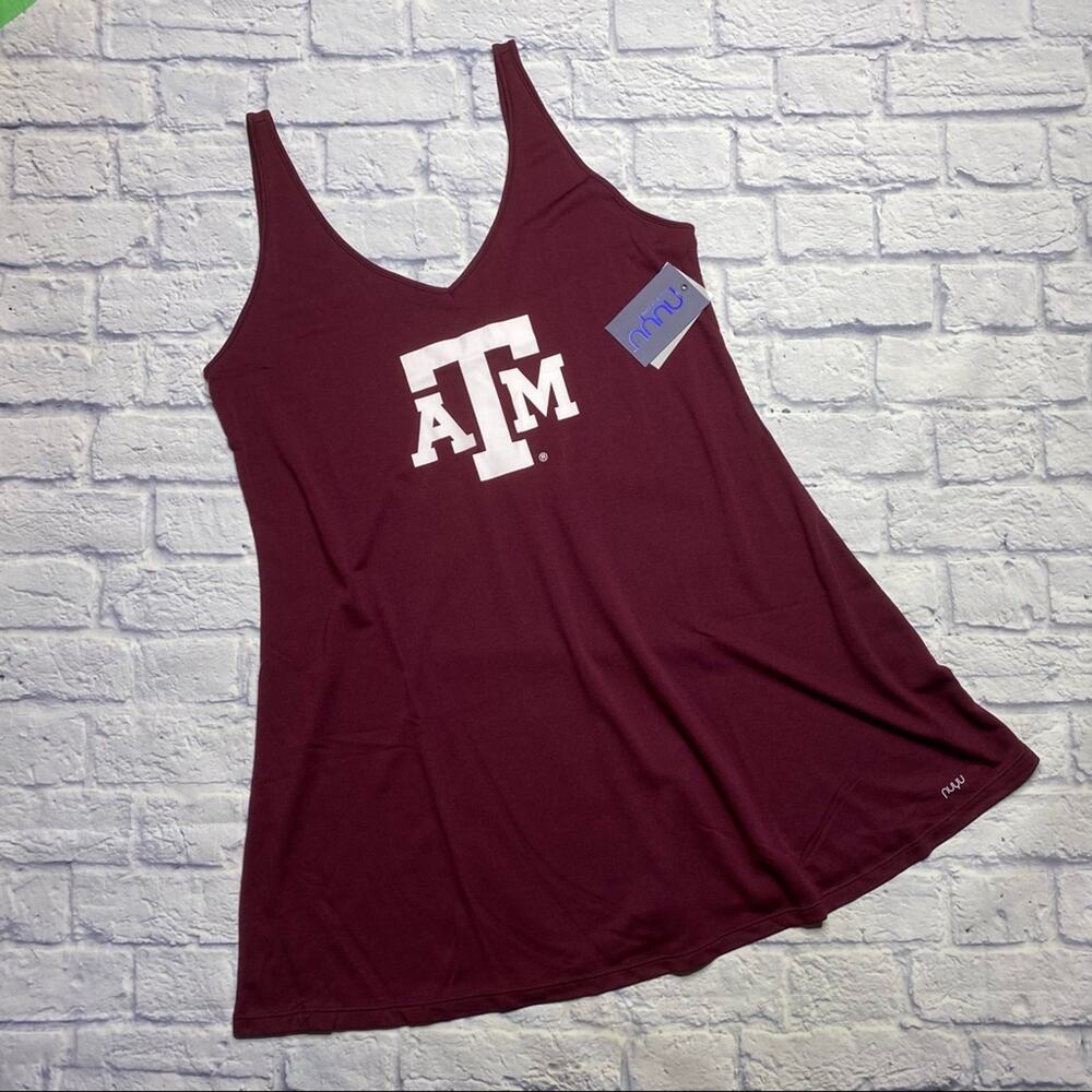 NUYU Texas A&M Slip Dress in Maroon